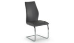 Elis Dining Chair - Chrome Leg Grey - Image 2