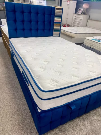 Firm Flex Ortho 1600 Mattress + Full Height Headboard + Ottoman Base