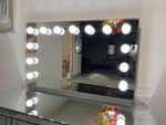 Tabletop Hollywood Mirror-Glass with Bluetooth Speaker