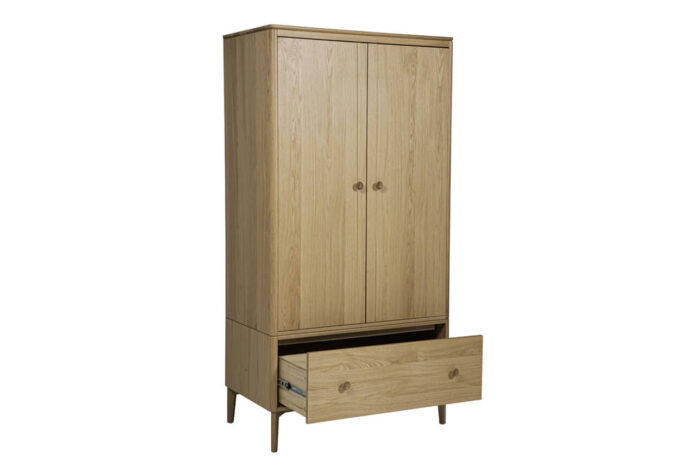 2 Door Oak Wardrobe