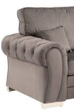Newburgh Corner Sofa - Dark Grey - Image 2