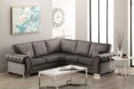 Newburgh Corner Sofa - Dark Grey - Image 5