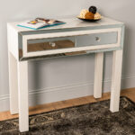 Freya 2 Drawer Mirrored Console White - Image 2