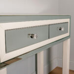 Freya 2 Drawer Mirrored Console White - Image 4