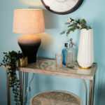 Tree Pattern Console Table White/champagne - Image 5
