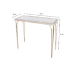 Tree Pattern Console Table White/champagne - Image 6