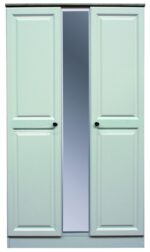 Trufflestone Multi-Function Wardrobe: Mirrors, 2 Doors, 2 Drawers