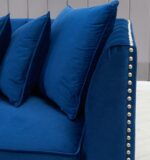 Royal Blue Chester Corner Suite - Left - Image 3