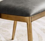 Morgan Dining Chair - Vintage Grey Faux Leather (Set of 2) - Image 3