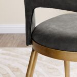 Morgan Dining Chair - Vintage Grey Faux Leather (Set of 2) - Image 4