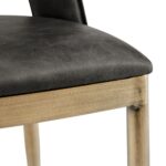Morgan Dining Chair - Vintage Grey Faux Leather (Set of 2) - Image 8