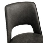 Morgan Dining Chair - Vintage Grey Faux Leather (Set of 2) - Image 9