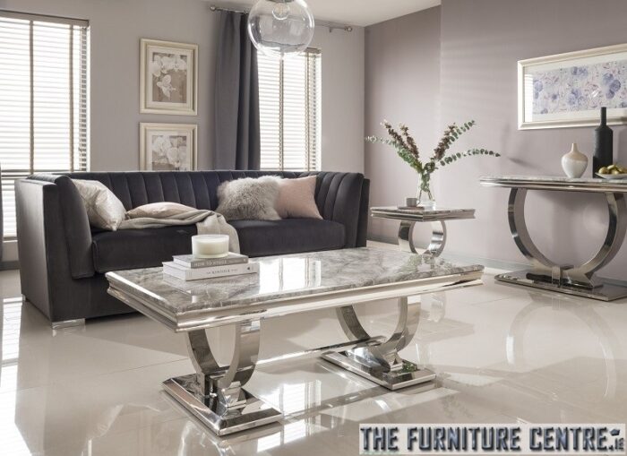 Arianna Coffee Table - Grey-Coffee Table