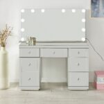 Tabletop Hollywood Mirror-Glass with Bluetooth Speaker - Image 3