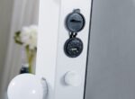 Hollywood Floor Mirror White with Bluetooth Speaker - Image 5