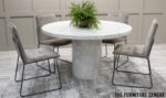 Carra Round Marble Dining Table
