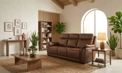 Darwin 3 Seater Recliner - Biscuit