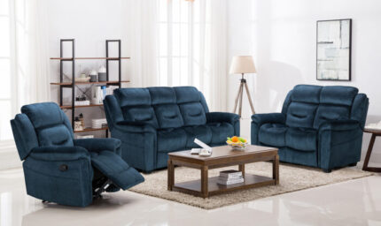 Dudley 1 Seater Reclining - Blue (Nett)
