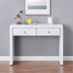 Hollywood White 2 Drawer Console Table