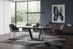 Lazzaro Dining Table Ext - Graphite Grey Matt 1200/1600 (Nett)
