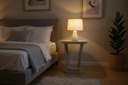 Lazzaro Lamp Table - Graphite Grey Matt 500 (Nett)