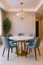 Lotus Chair- Blue Mist (Set of 4)