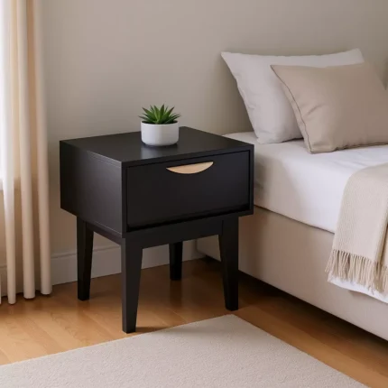 Luna 1 Drawer Bedside Table Blue