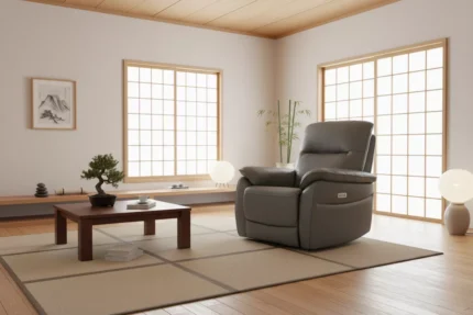 Nerano 1 Seater Electric Recliner - Steel (Nett)