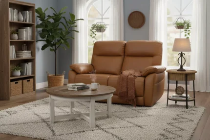 Nerano 2 Seater Electric Recliner - Tan (Nett)