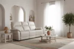 Nerano 3 Seater Fixed - Cashmere (Nett)