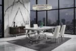 Arianna Marble Dining Table - 1800cm Cream