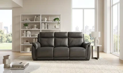 Francesco 3 Seater Fixed - Grey