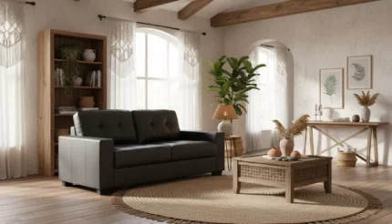 Gemona 3 Seater - Black