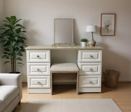 Grey Truff Bard Crystal double dressing table set