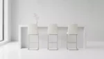 Irma Bar Chair - Brushed Steel White - Image 3