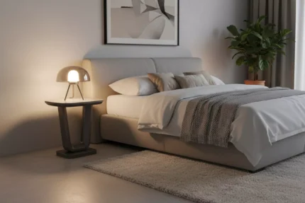 Lazzaro Lamp Table - Light Grey Matt 500 (Nett)