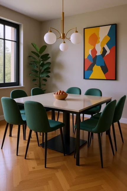 Lotus Chair- Green (Set of 4)