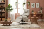 Luca Electric Reclining Accent Chair - Cashmere (Nett)