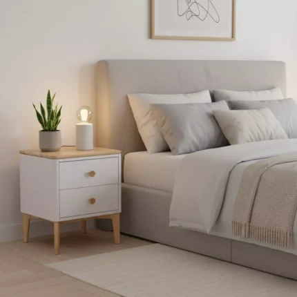 Marlow Bedside Table Taupe