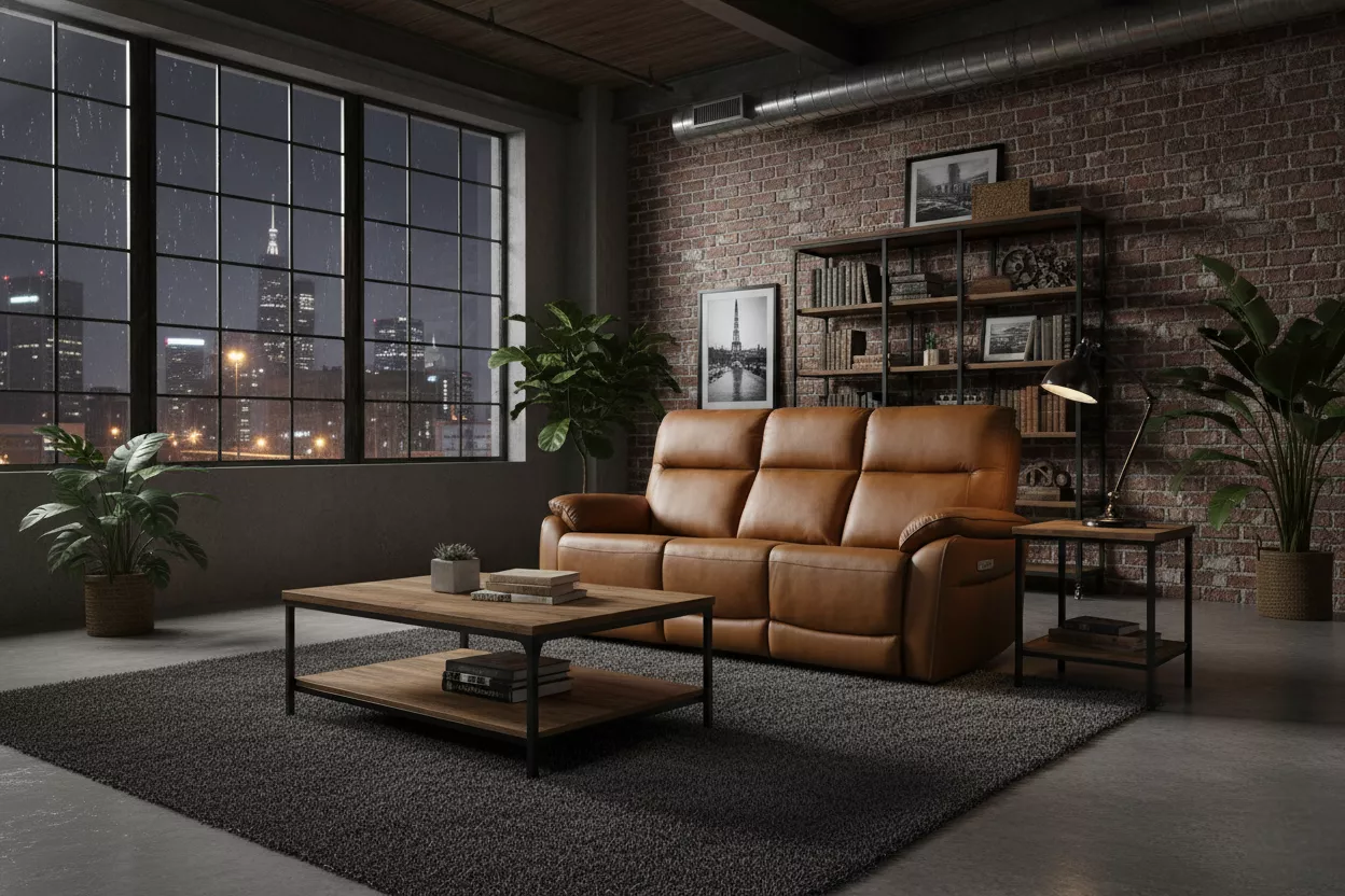 Nerano 3 Seater Electric Recliner - Tan (Nett) - The Furniture Centre Cork