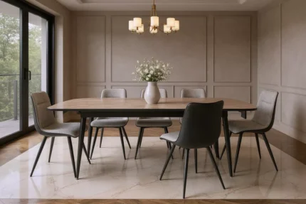 Nuna Extendable Dining Table + 4 Chairs