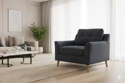 Olten 1 Seater - Charcoal