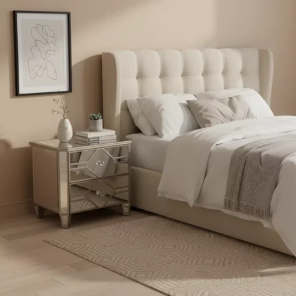 Rosa Bedside Table 2 Drawer