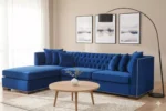 Royal Blue Chester Corner Suite - Left