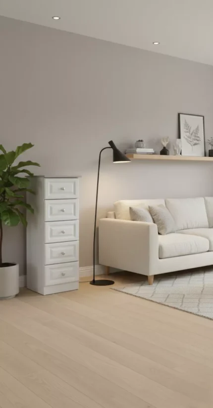 Trufflestone 5-Drawer Locker: Grey Truff Bard and Steel Fusion