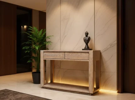 Falun Console Table Smoked Oak