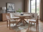 Falun Dining Table Round 1370mm - Smoked Oak