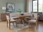 Falun Oval Dining Table Medium 1900mm - Smoked Oak
