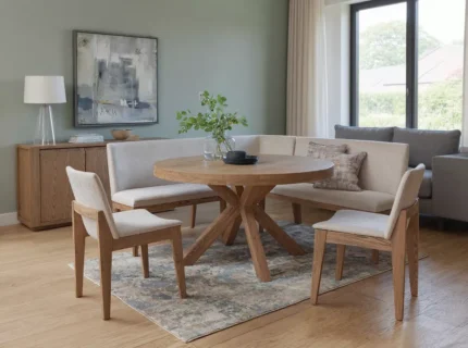 Falun Oval Dining Table Medium 1900mm - Smoked Oak
