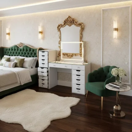 VANITII 9-Drawer Makeup Vanity Storage Unit